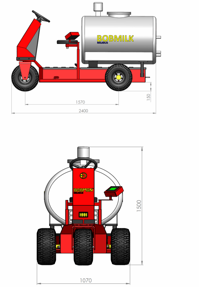 Bobman COBRA — габаритный чертёж