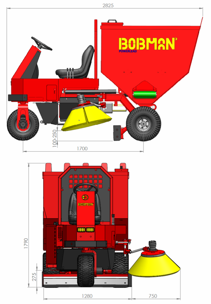 Bobman POWERLEAD — габаритный чертёж